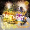 BYKOOO Birthday Card | Musical Pop Up Birthday Cards w Light | Blow Out LED Light Candle & Play Happy Birthday Music Pop Up Card | Greeting Cards Gifts for Him or Her | Black Gold (Blowable Candle)